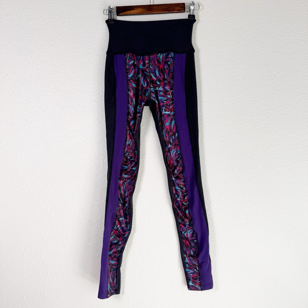 beyond yoga | patterned full length athletic women's leggings sz S